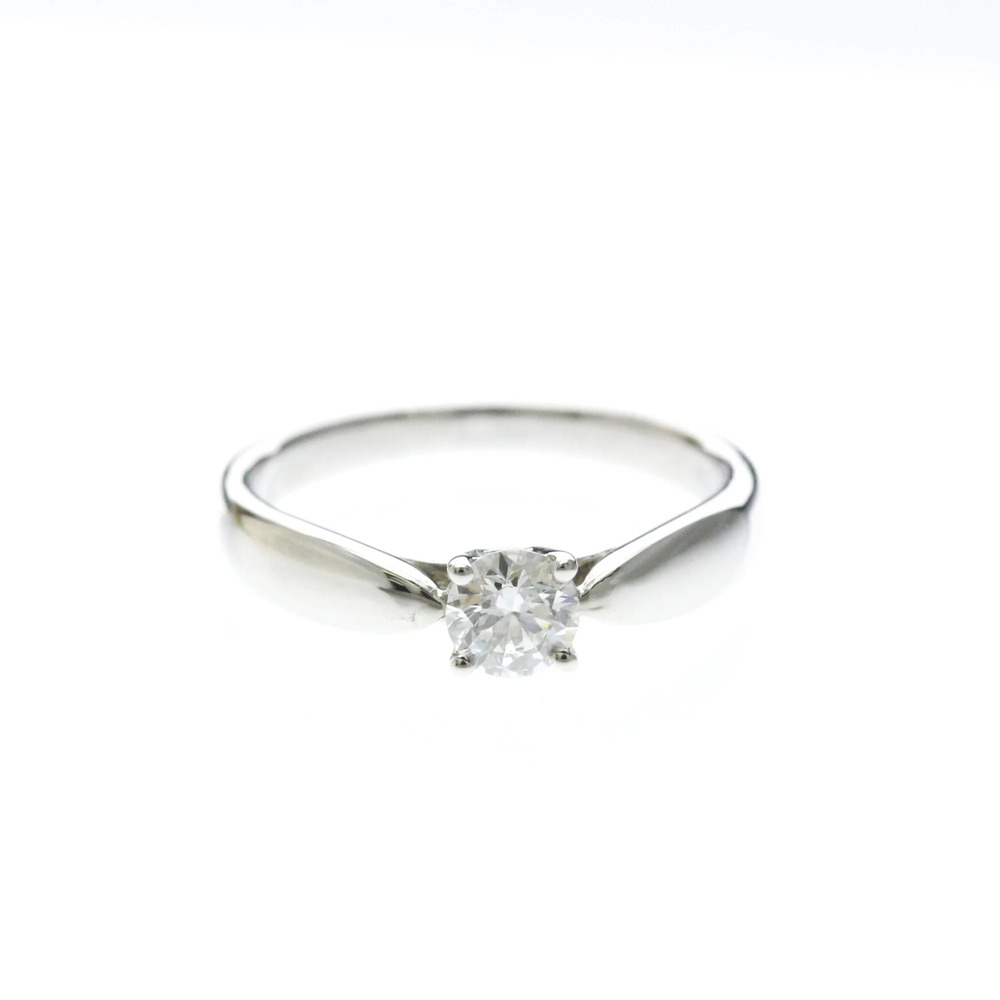 Tiffany Solitaire Diamond Ring Platinum Fashion Diamond Band Ring Carat/0.23 ...